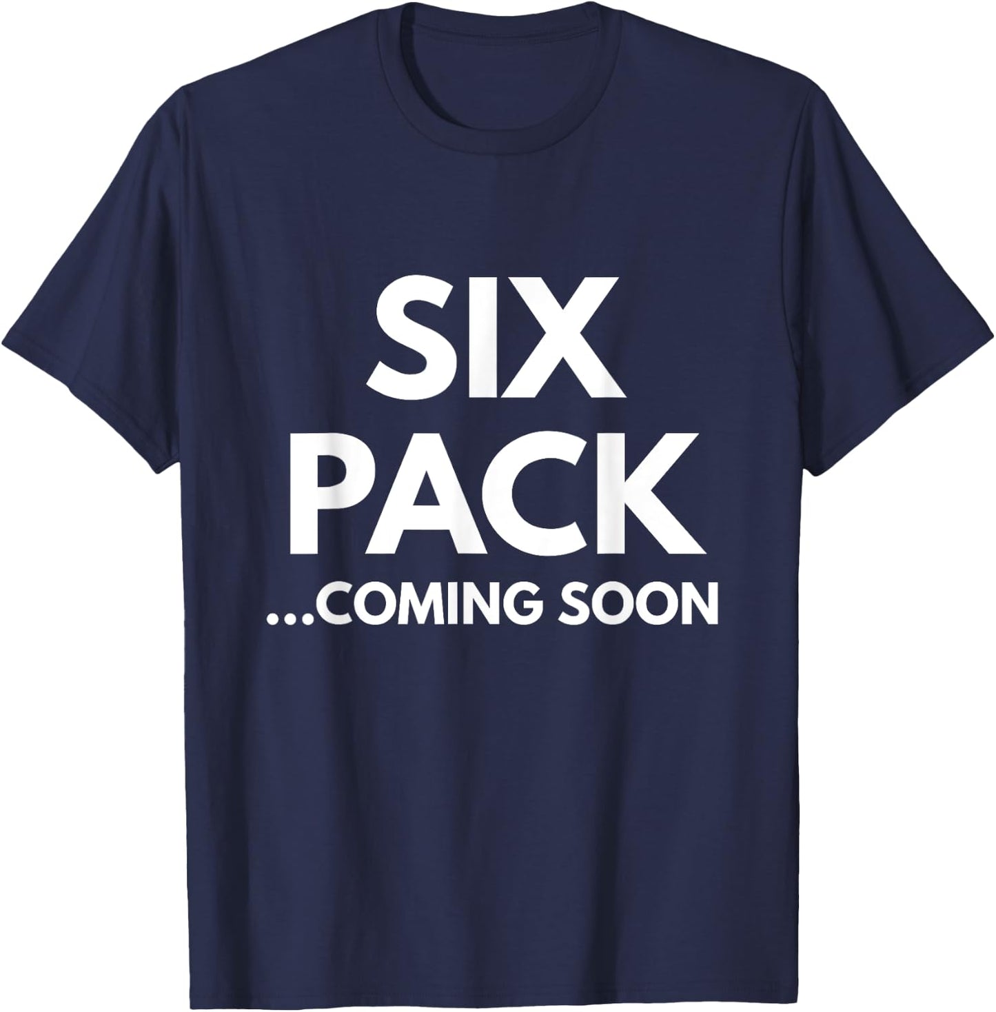 Six Pack Coming Soon T-Shirt - T-Shirt | Navy