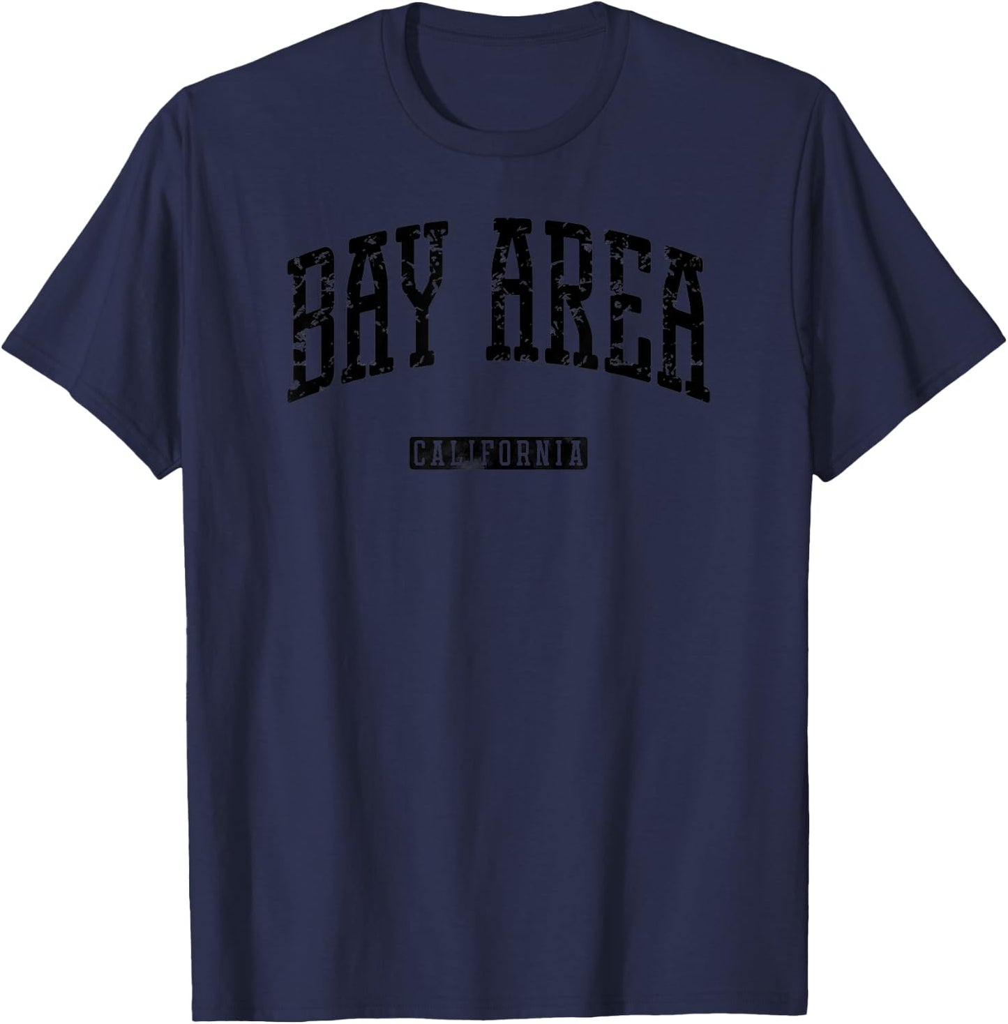 Bay Area California Vintage City T-Shirt - T-Shirt | Navy