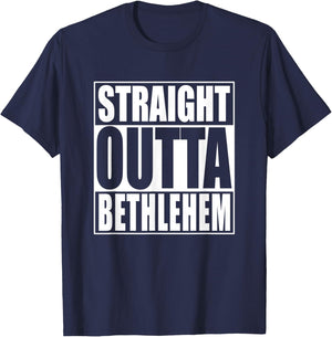 Straight Outta Bethlehem T-Shirt - T-Shirt | Navy