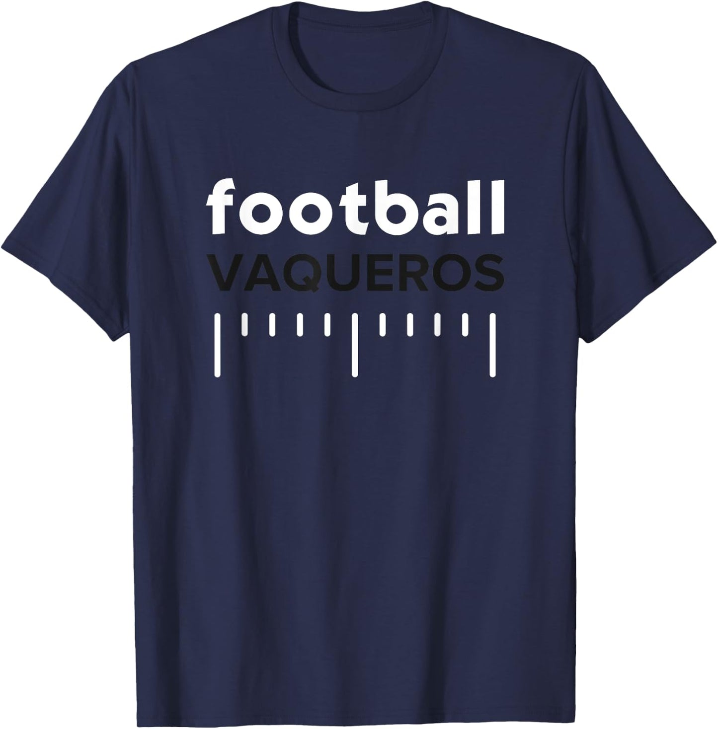 Fernley Vaqueros Football Lines HS T-Shirt - T-Shirt | Navy