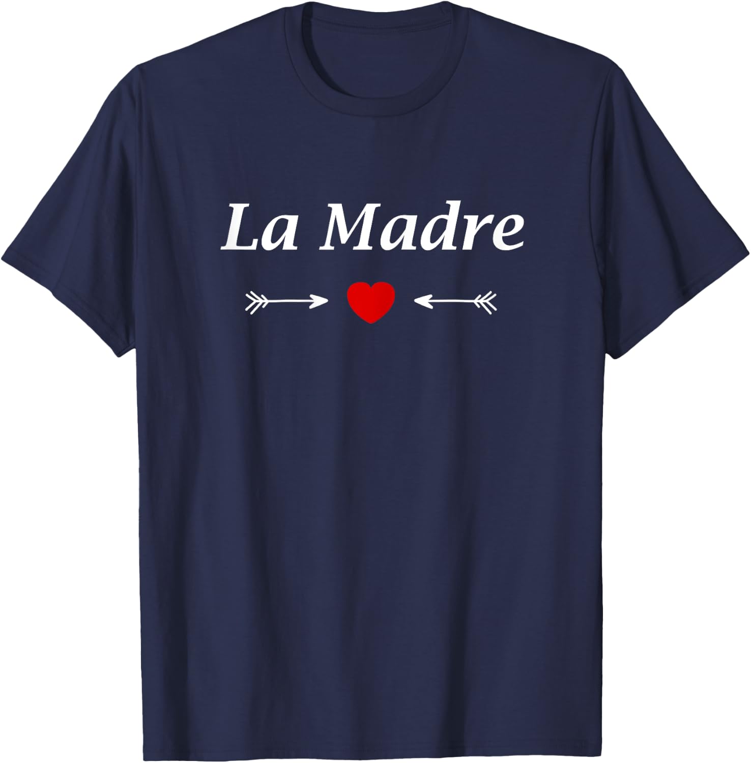 Small heart mothers day Love La madre Nickname mom La madre T-Shirt - T-Shirt | Navy