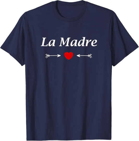 Small heart mothers day Love La madre Nickname mom La madre T-Shirt - T-Shirt | Navy