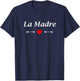 Small heart mothers day Love La madre Nickname mom La madre T-Shirt - T-Shirt | Navy