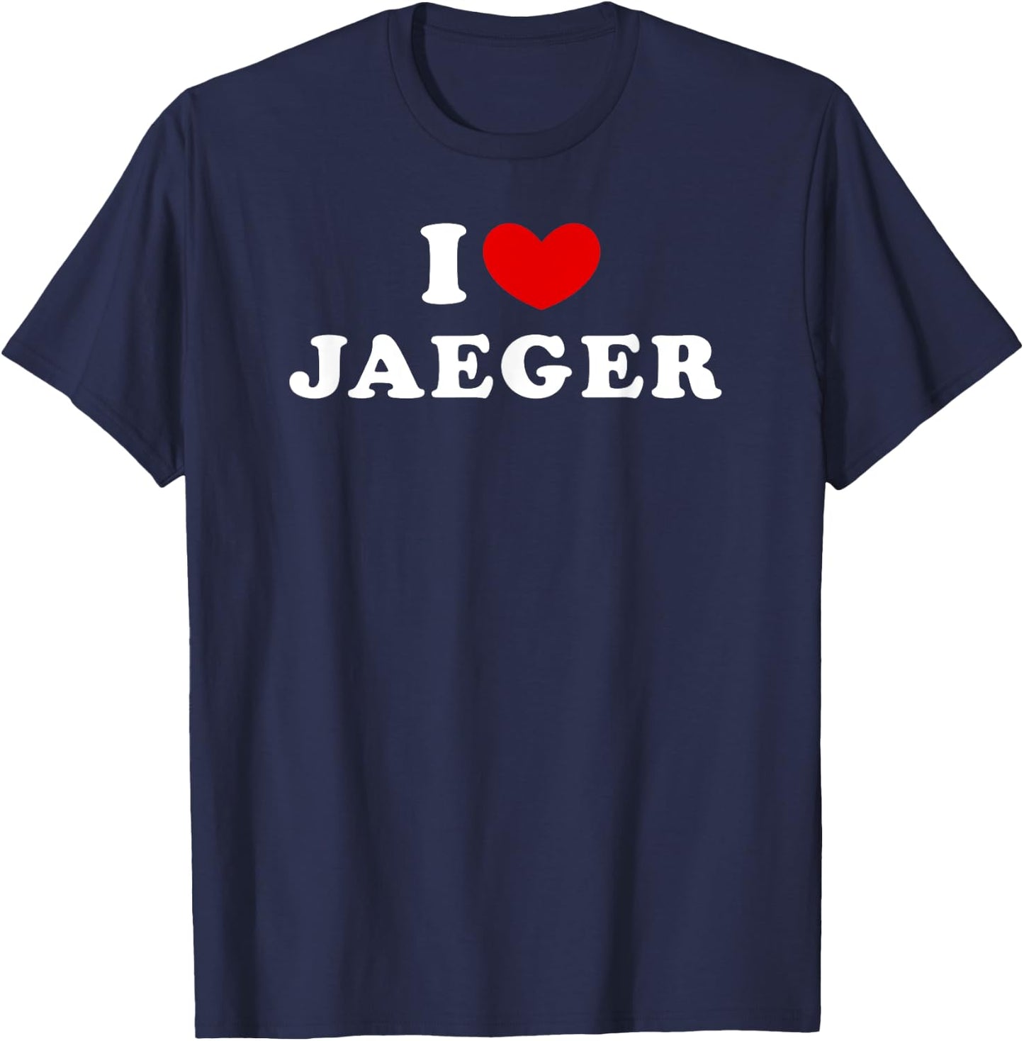 I Love Jaeger, I Heart Jaeger T-Shirt - T-Shirt | Navy