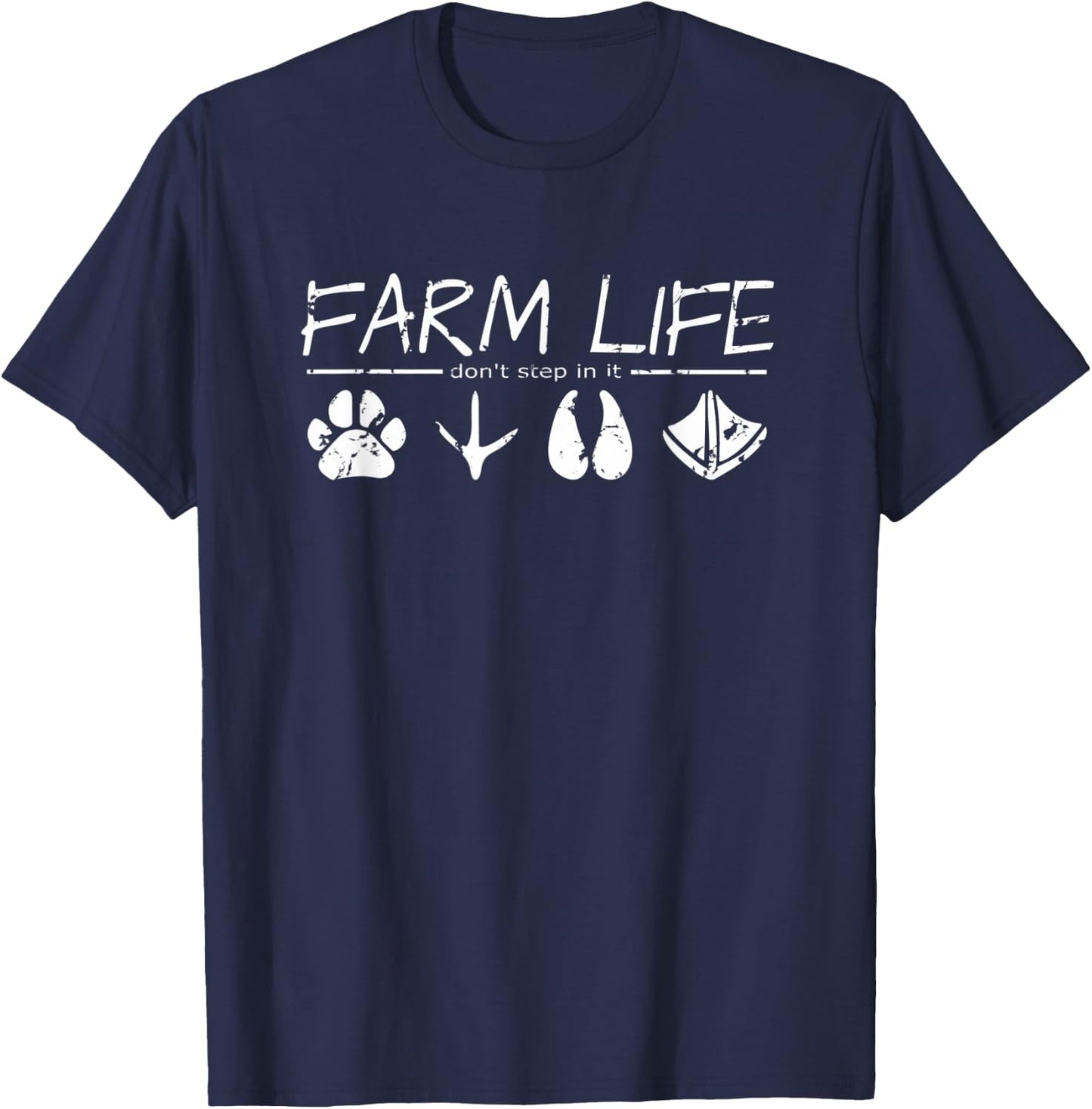 Farm Life: Don't step in it! T-Shirt - T-Shirt | Navy
