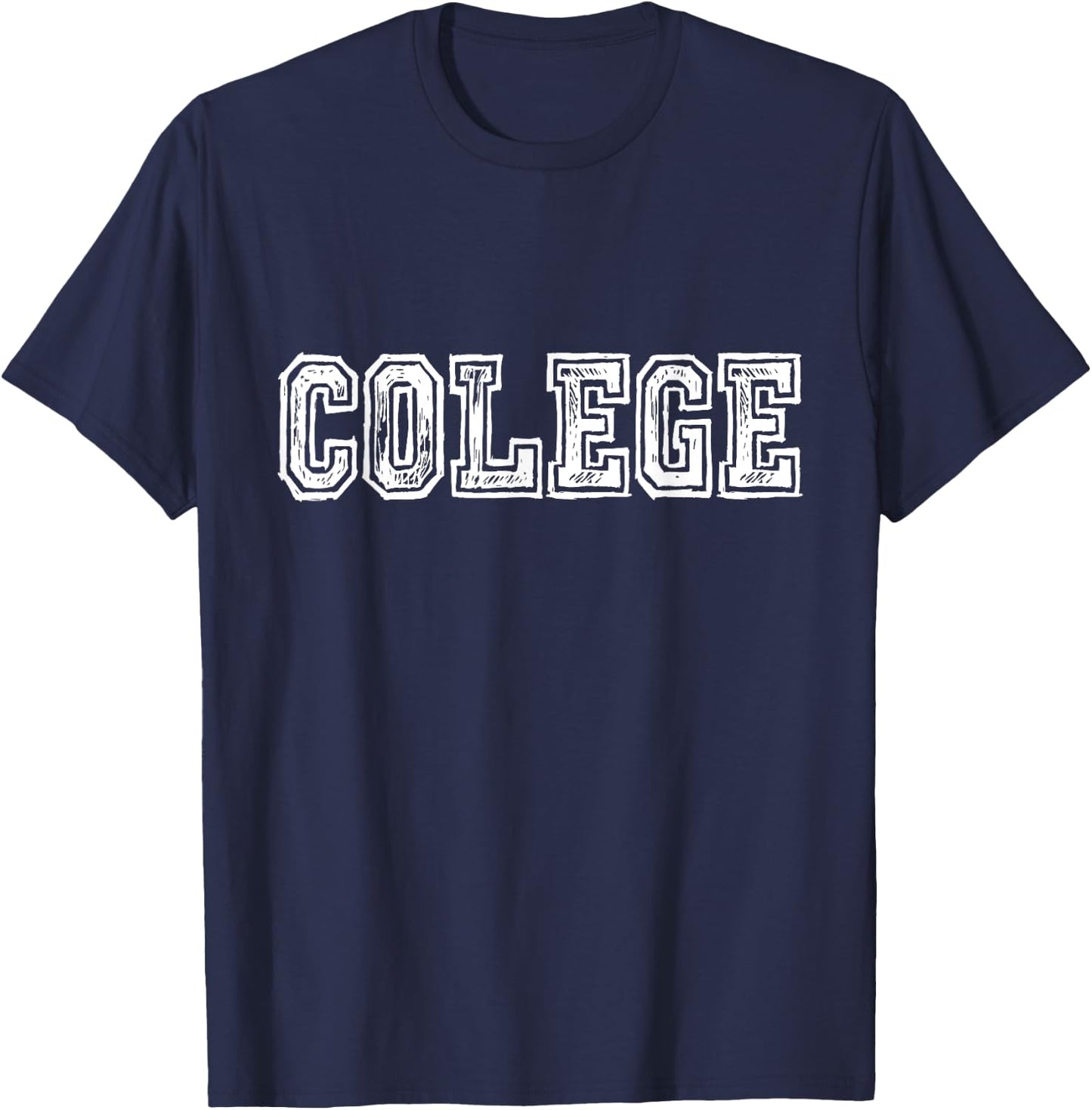 College Misspelled Colege Shirt University Funny T-Shirt - T-Shirt | Navy