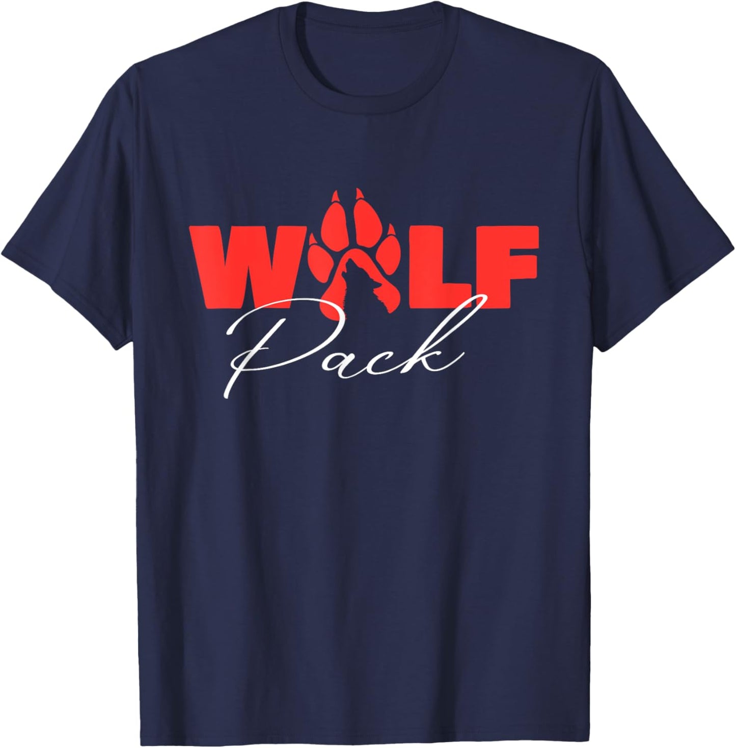 Wolf Pack - Wolf Lover Wildlife Animal Outdoor Enthusiast T-Shirt - T-Shirt | Navy