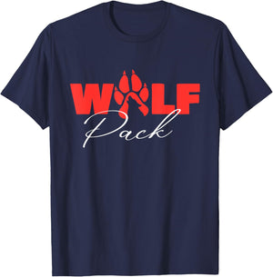 Wolf Pack - Wolf Lover Wildlife Animal Outdoor Enthusiast T-Shirt - T-Shirt | Navy