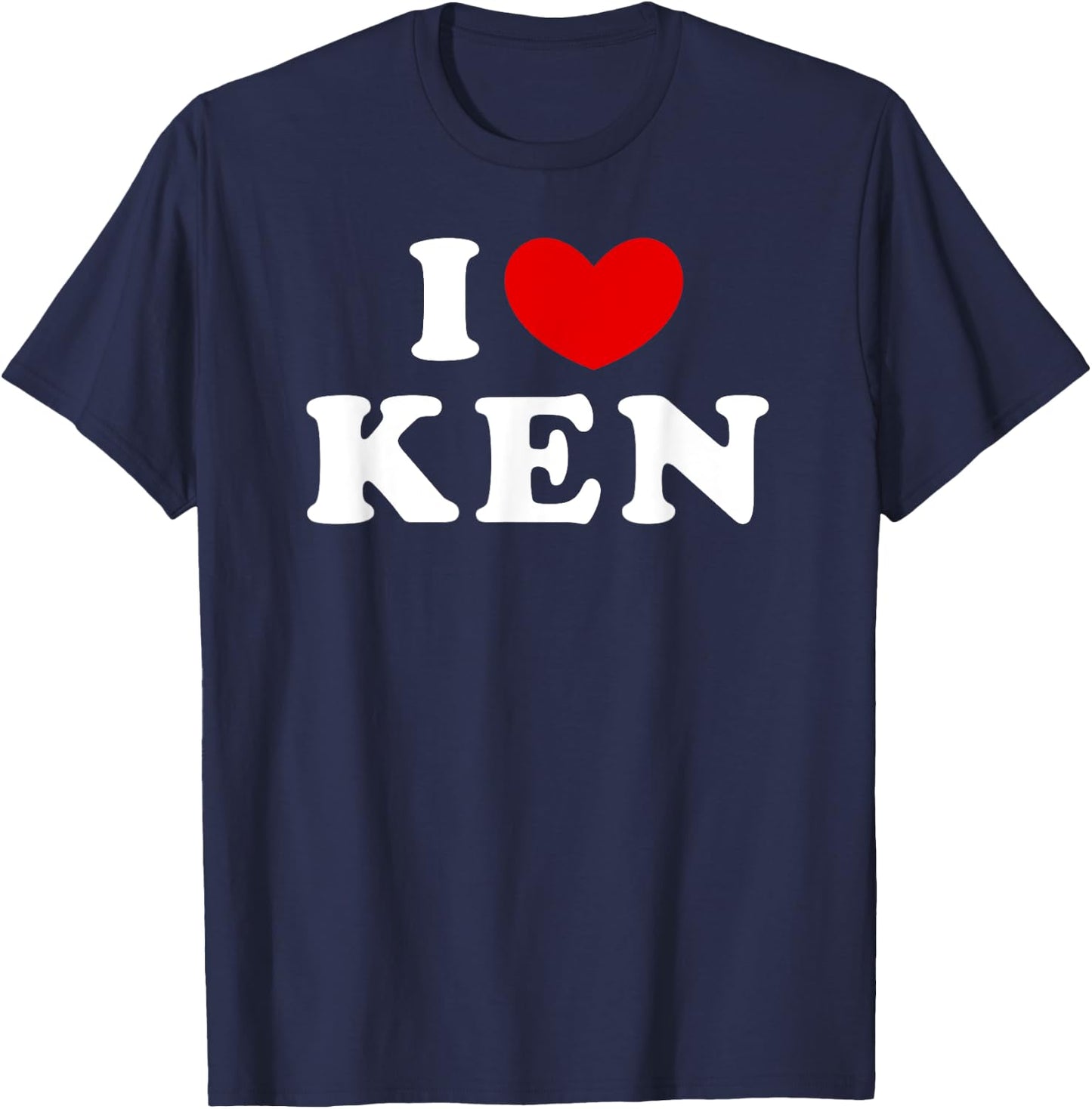 I Love Ken, I Heart Ken T-Shirt - T-Shirt | Navy