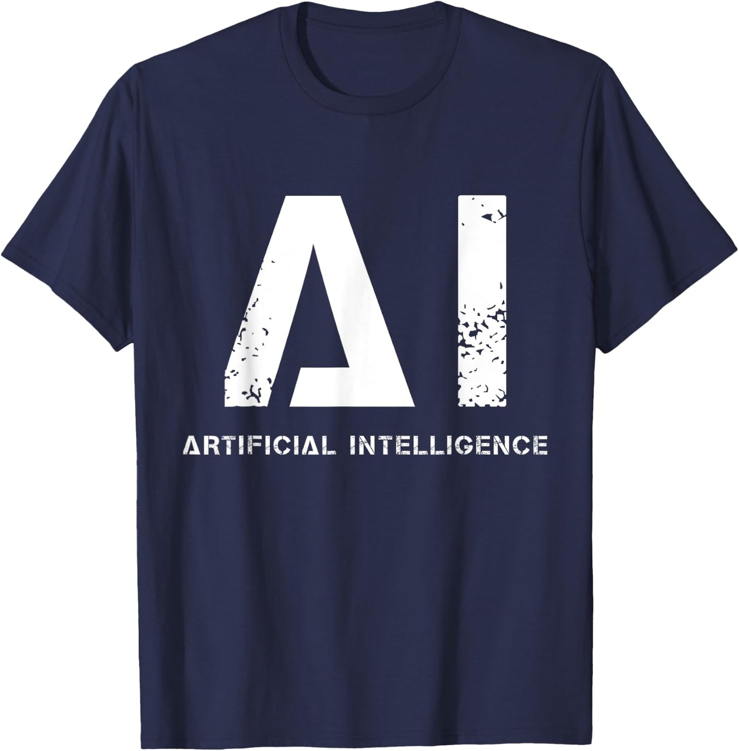 Artificial intelligence - robot engineer Cyborg future T-Shirt - T-Shirt | Navy