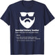 Bearded History Teacher Funny History Teacher Gift T-Shirt - T-Shirt | Navy