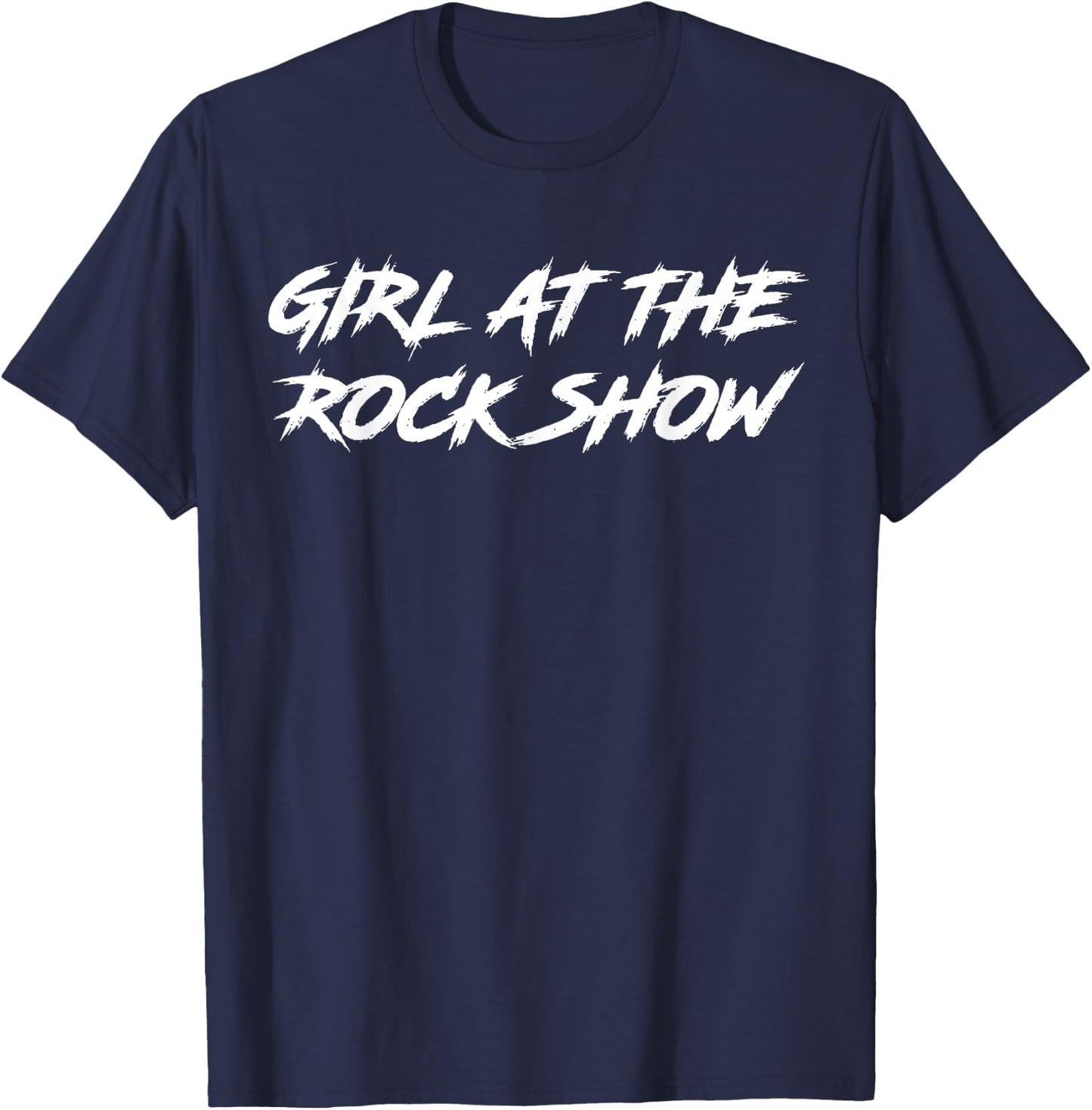 Girl At The Rock Show T-Shirt - T-Shirt | Navy