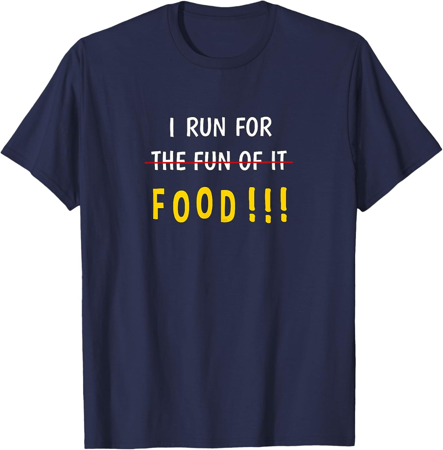 Funny Food Running Shirt Motivational Workout Shirts Women T-Shirt - T-Shirt | Navy
