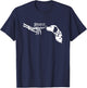 Dalmatian Skeleton Hand Boop Halloween Pet Women Girls Kids T-Shirt - T-Shirt | Navy