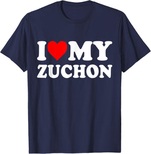 I Love My Zuchon T-Shirt - T-Shirt | Navy