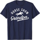 Horse Show Grandpa Proud Equestrian Grandfather T-Shirt - T-Shirt | Navy