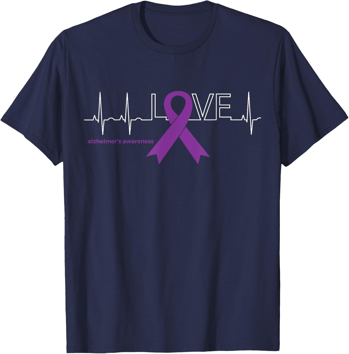 LOVE | Products for Survivors National Alzheimer's Awareness T-Shirt - T-Shirt | Navy