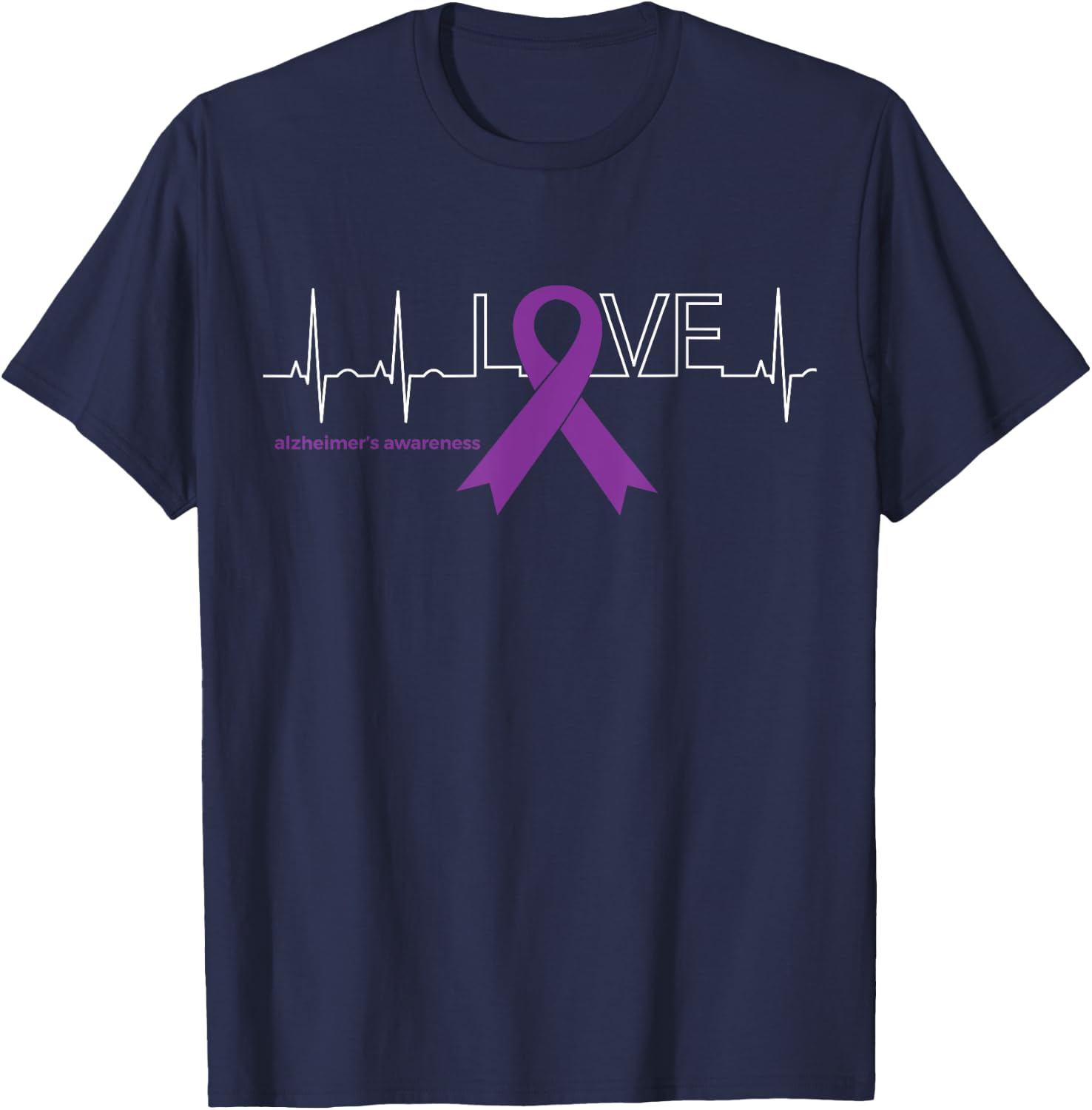 LOVE | Products for Survivors National Alzheimer's Awareness T-Shirt - T-Shirt | Navy