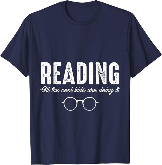 Bookworm Gift Librarian Book Reader Hobby Reading T-Shirt - T-Shirt | Navy