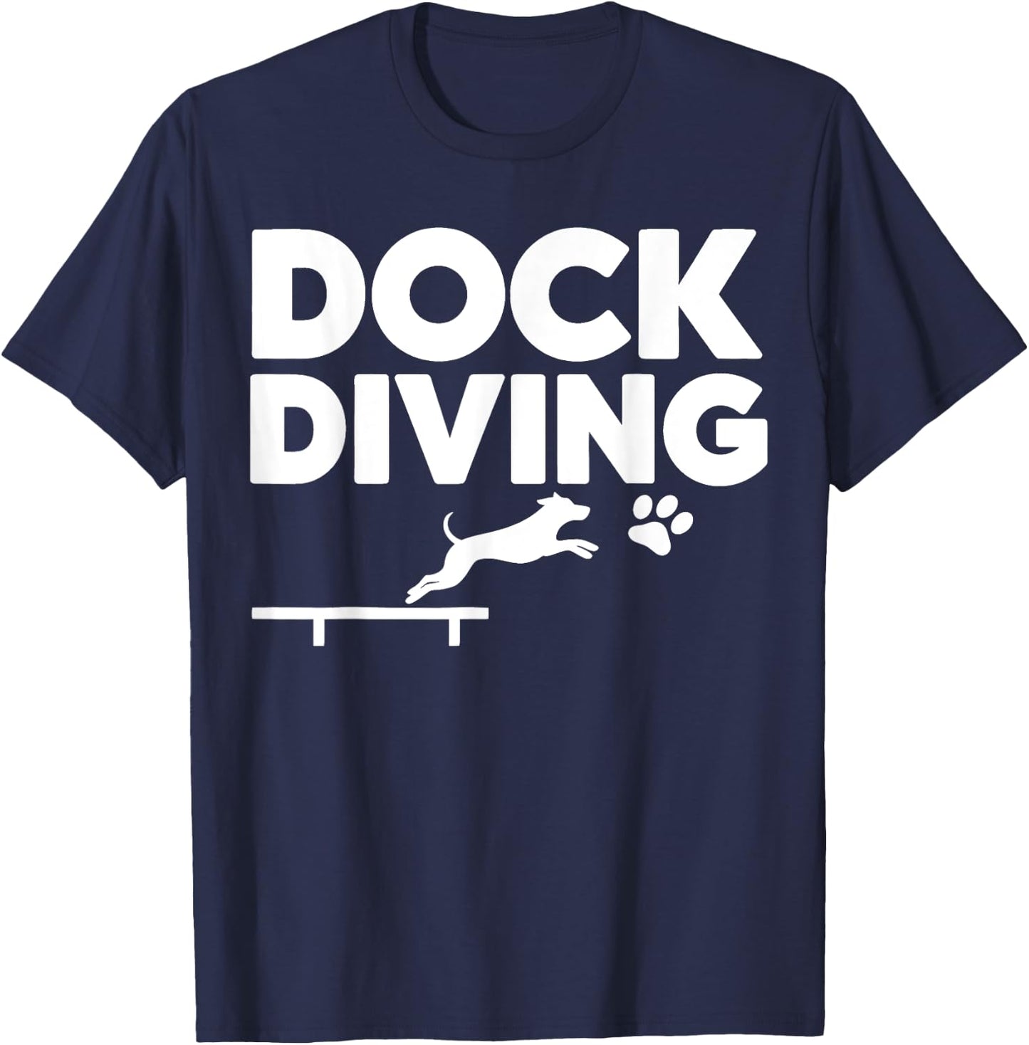 Dock Diving Dog Dock Diving T-Shirt - T-Shirt | Navy