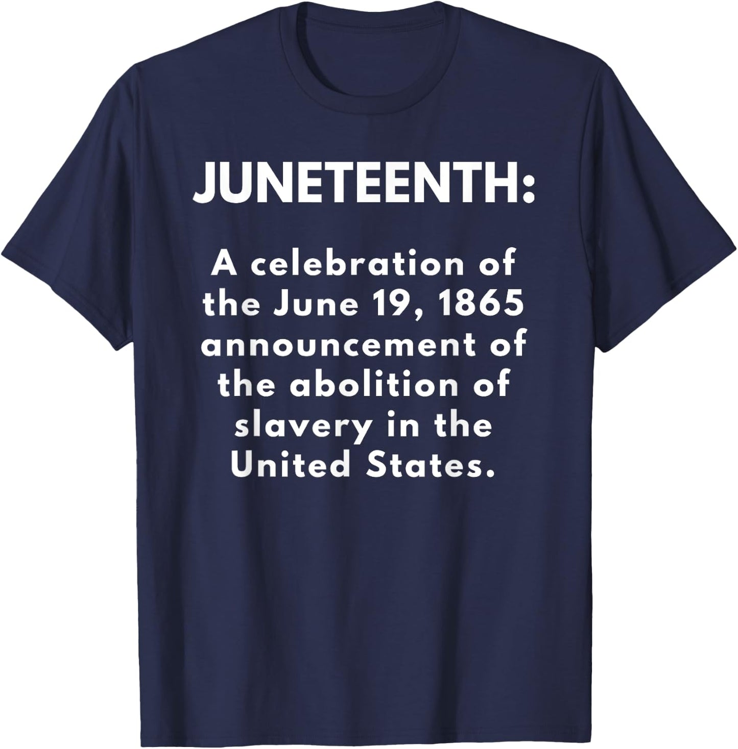 Black Juneteenth Celebration Shirt for Kids and Adults T-Shirt - T-Shirt | Navy
