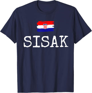 Sisak City Croatia Vacation Town Hrvatska Women Men Sisak T-Shirt - T-Shirt | Navy