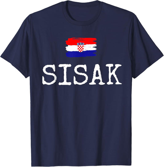 Sisak City Croatia Vacation Town Hrvatska Women Men Sisak T-Shirt - T-Shirt | Navy