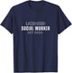 Master Social Worker LMSW Licensed Social Worker EST 2024 T-Shirt - T-Shirt | Navy