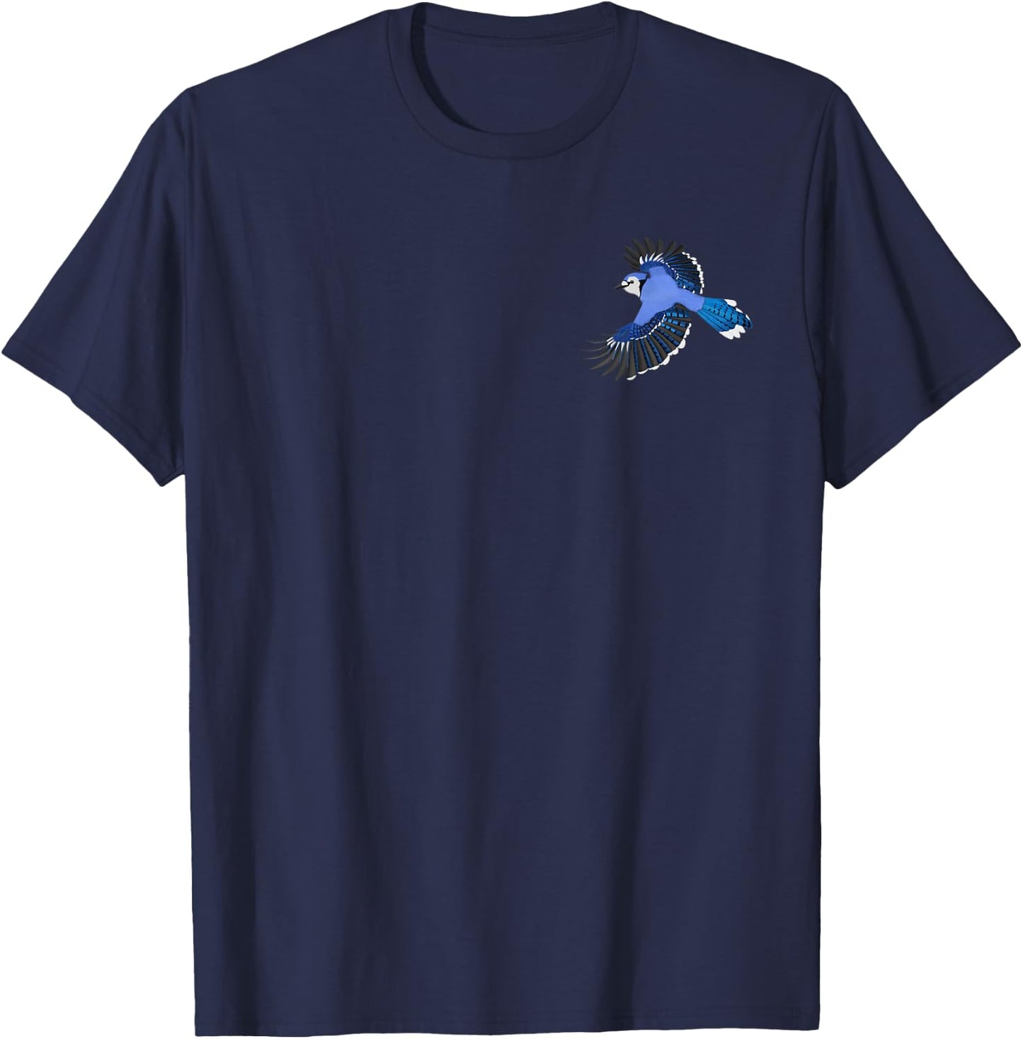 Blue Jay Bird Birder Birdwatching Biologist Ornithologist T-Shirt - T-Shirt | Navy