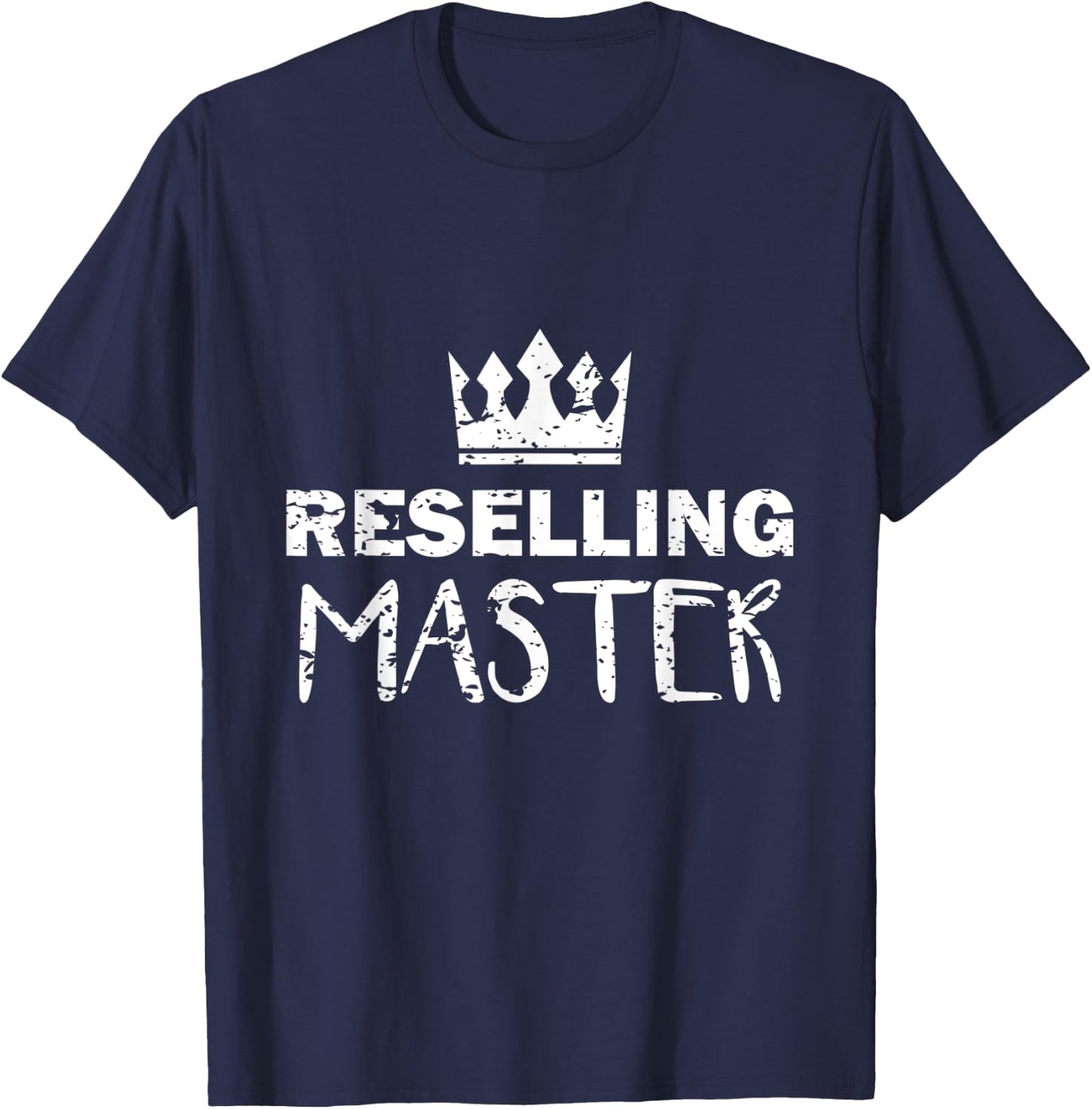 Flea Market Reselling Master for Vendors Yard Sales T-Shirt - T-Shirt | Navy