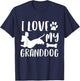 Dachshund Dog Grandma Grandpa Shirt Granddog T Shirt Gift Women Girls Kids T-Shirt - T-Shirt | Navy