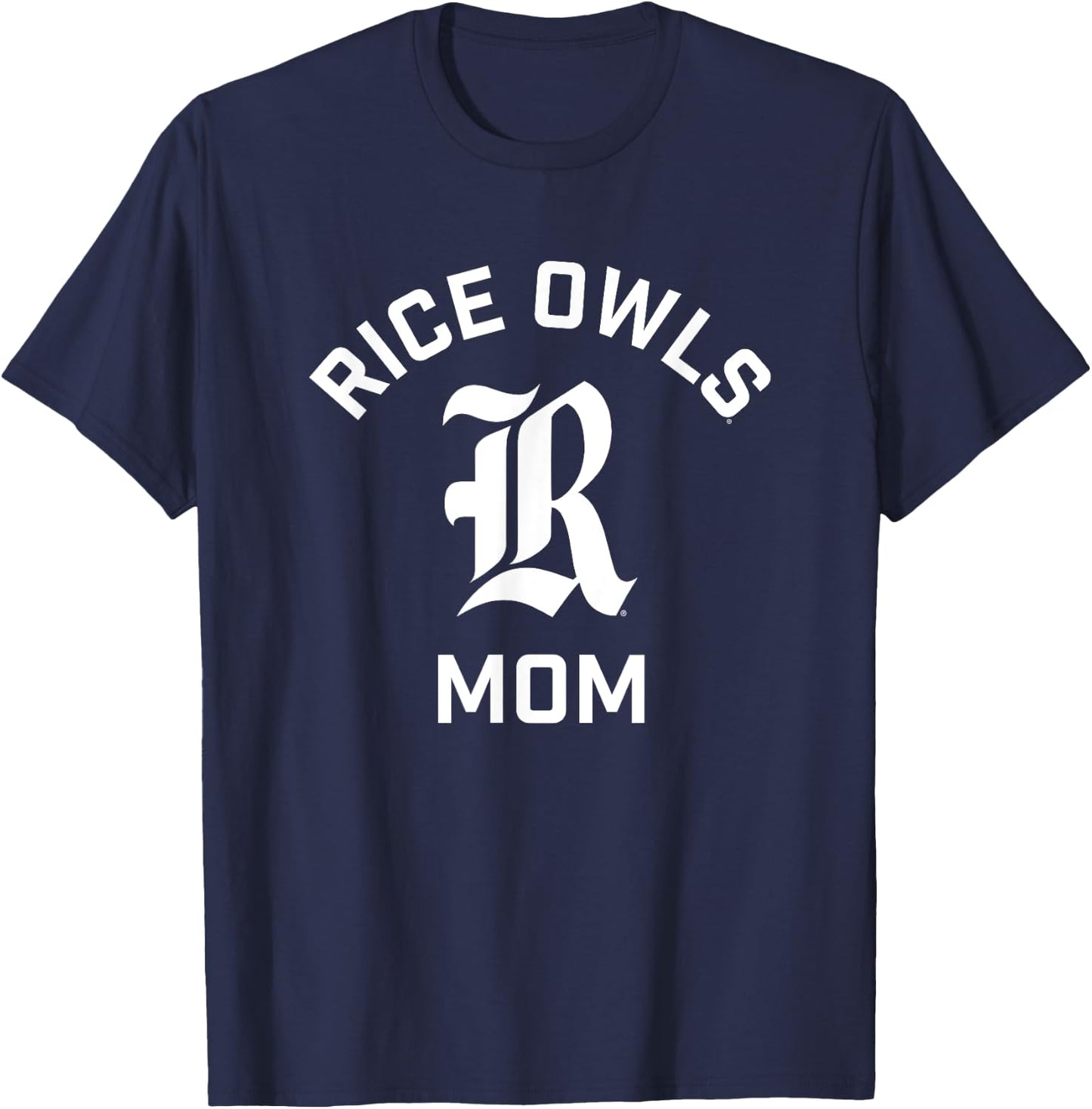 Rice University Owls Arched Mom T-Shirt - T-Shirt | Navy