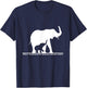 Only Elephants Should Wear Ivory Anti Poaching T-Shirt - T-Shirt | Navy