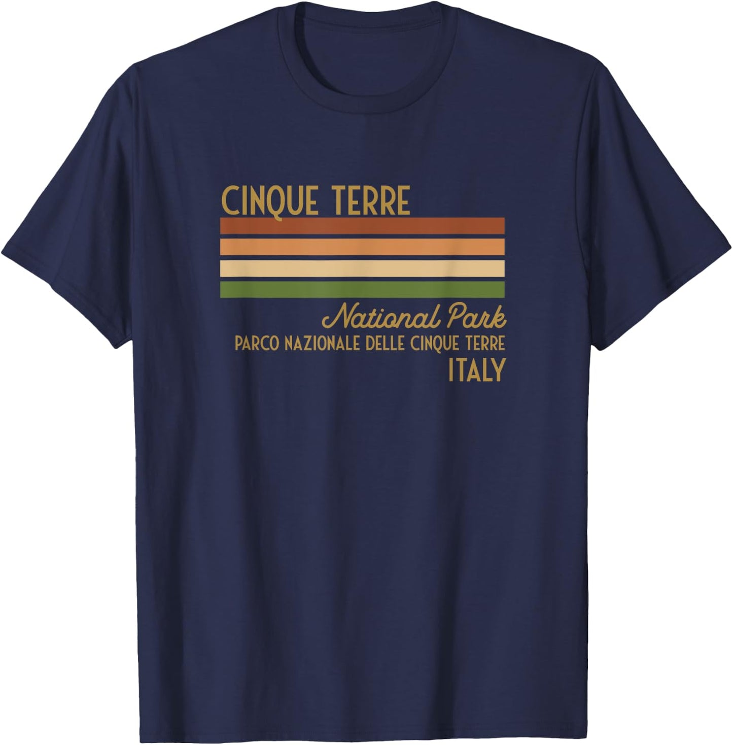 Italy Cinque Terre National Park T-Shirt - T-Shirt | Navy