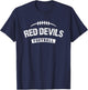 Red Devils Central Football Distressed HS T-Shirt - T-Shirt | Navy