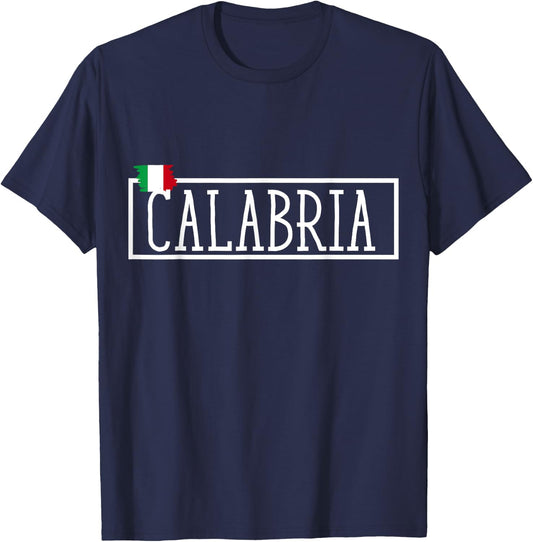 Calabria City Italy Vacations Traveling Italian Women Men T-Shirt - T-Shirt | Navy