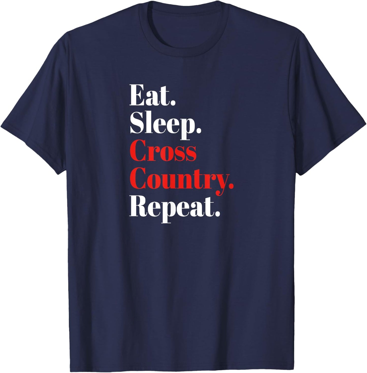 Eat Sleep Cross Country Repeat Eventing Horse Riding Gift T-Shirt - T-Shirt | Navy