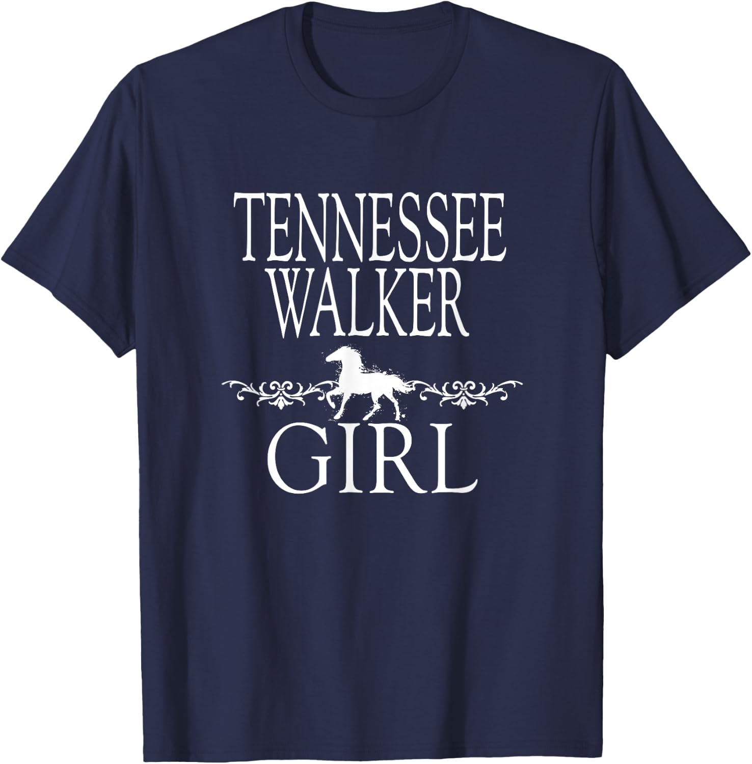 Tennessee Walker Girl Horse T-Shirt - T-Shirt | Navy