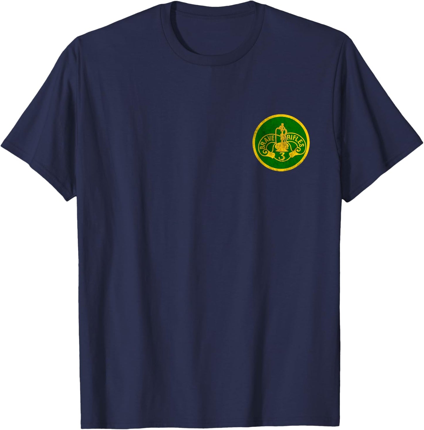 3rd Cavalry Regiment Logo 3rd CAV Military Veteran Christmas T-Shirt - T-Shirt | Navy