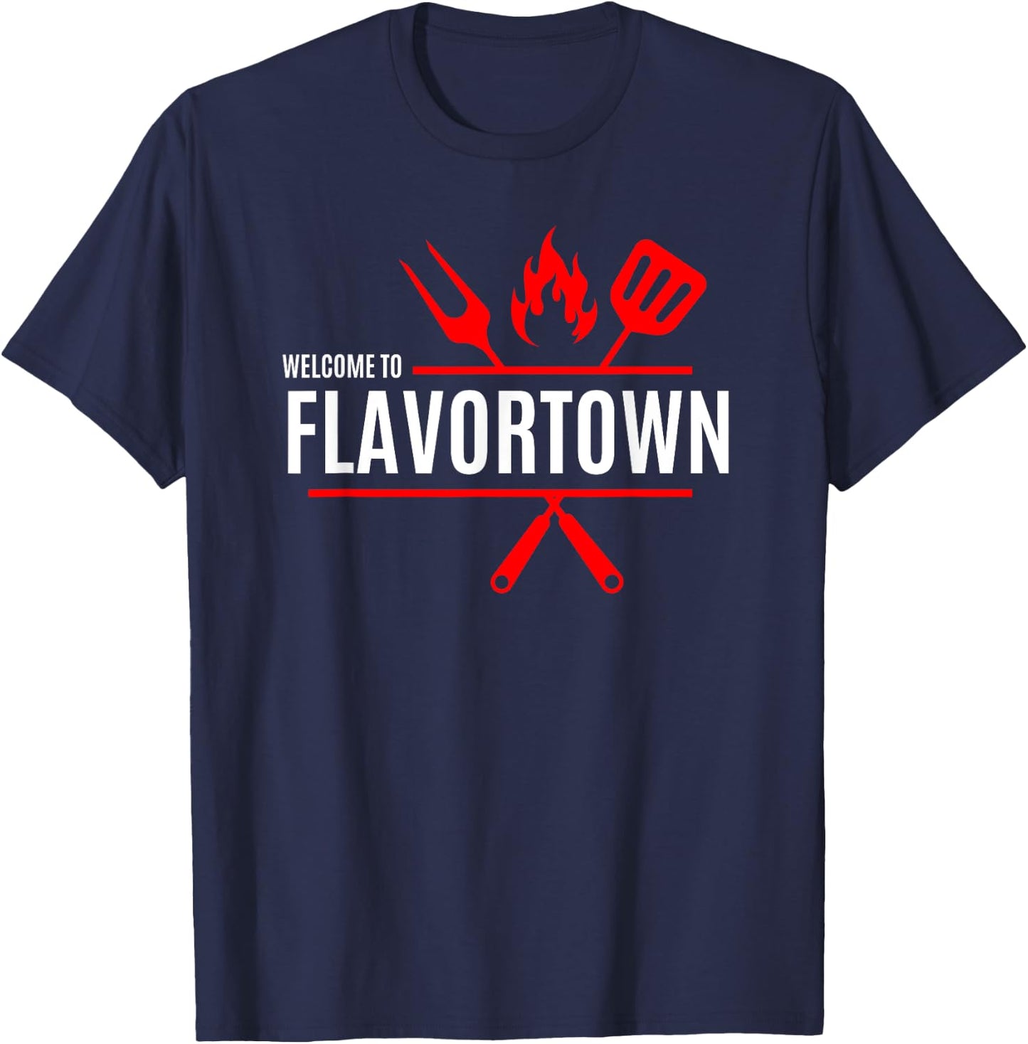 Flavortown Food Culture T-Shirt - T-Shirt | Navy