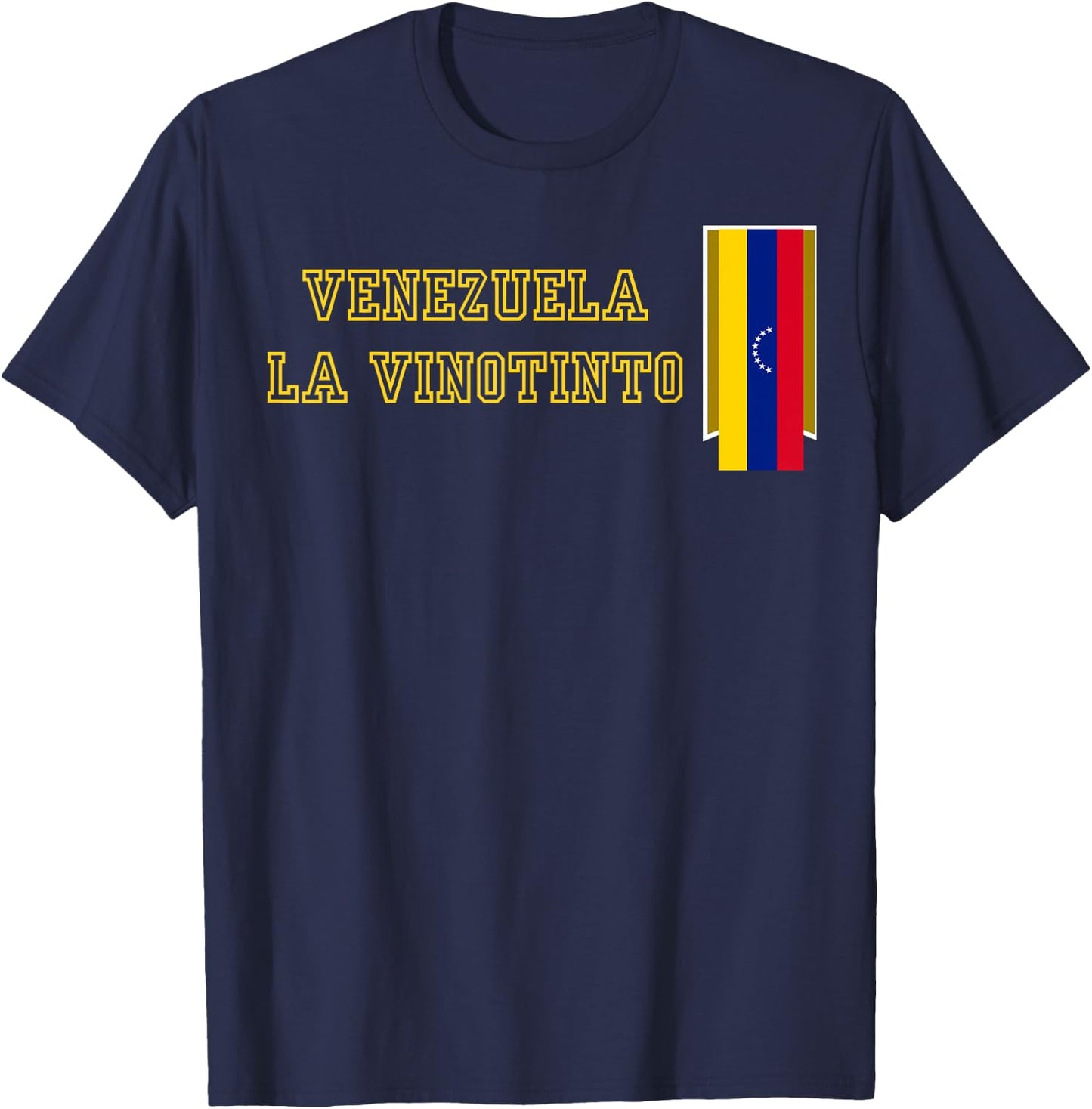 Venezuela - La Vinotinto Team Soccer Design for Venezuelans T-Shirt - T-Shirt | Navy