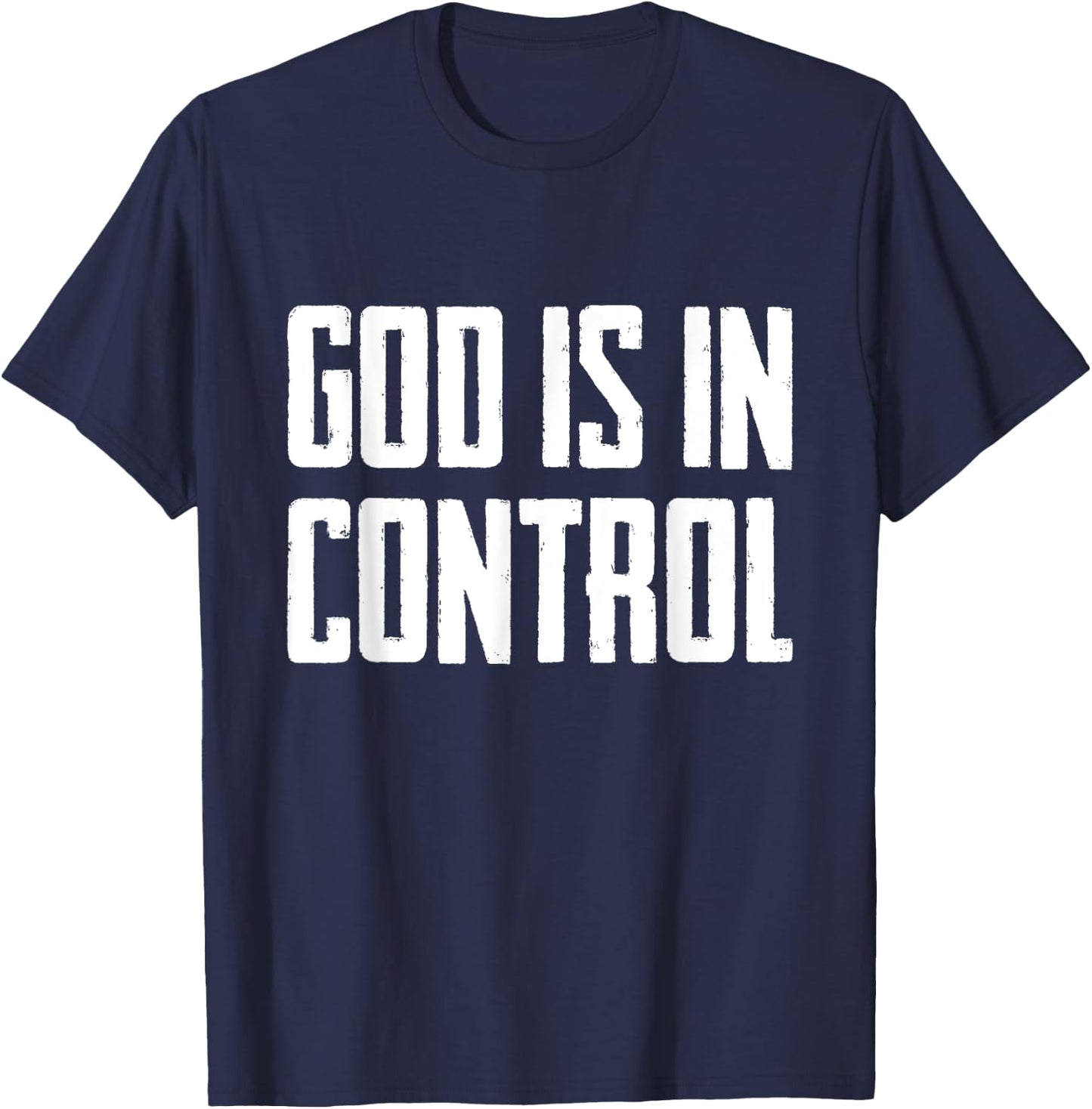 God Is In Control T-Shirt - T-Shirt | Navy
