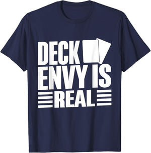 Deck envy is real Trading Card T-Shirt - T-Shirt | Navy