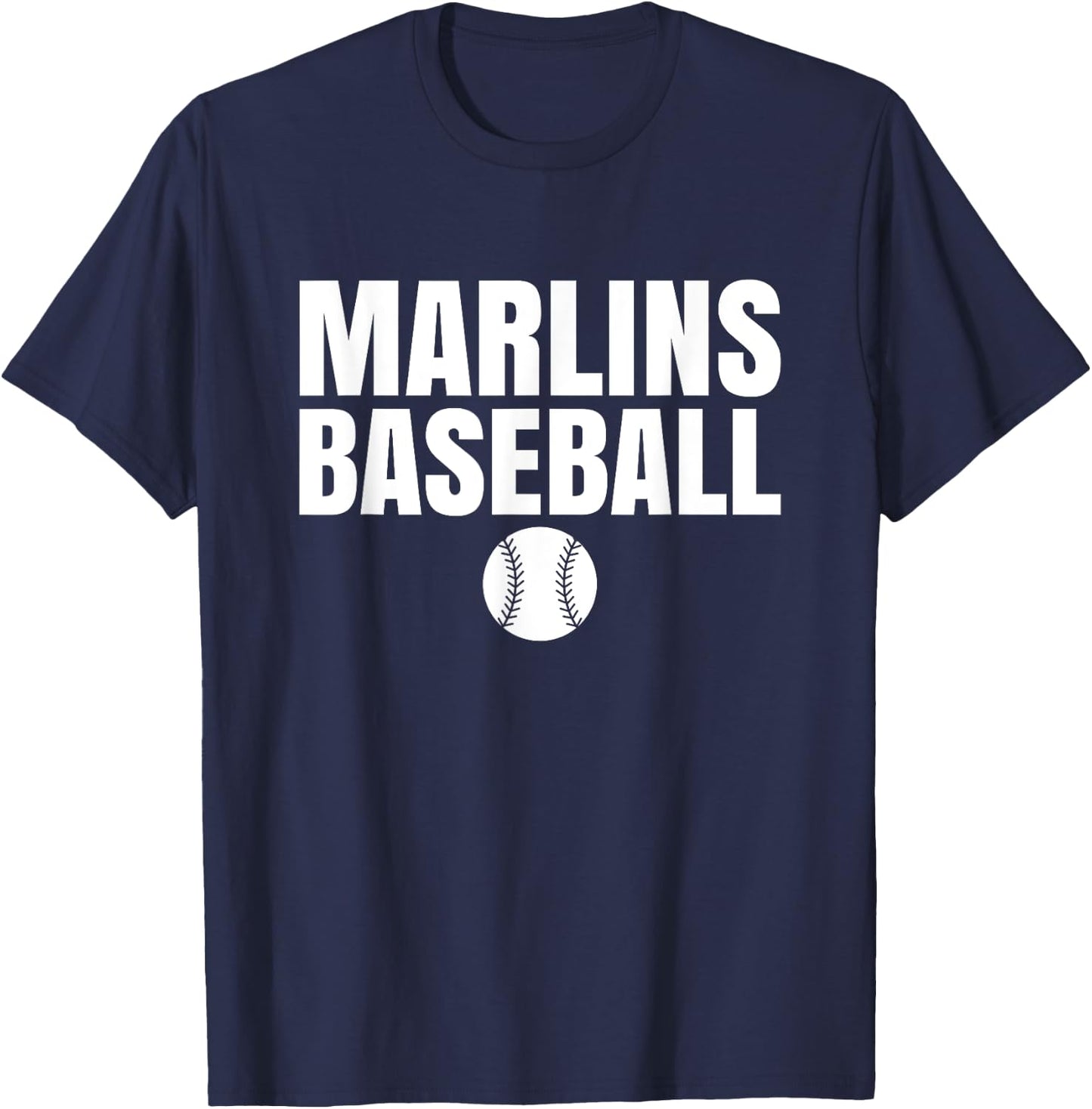 Marlins Mercy Baseball T-Shirt - T-Shirt | Navy