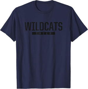 Tullahoma Wildcats Cheer HS T-Shirt - T-Shirt | Navy