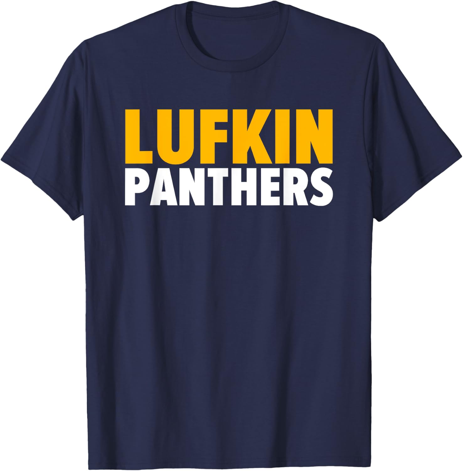 Lufkin Panthers Bold T-Shirt - T-Shirt | Navy