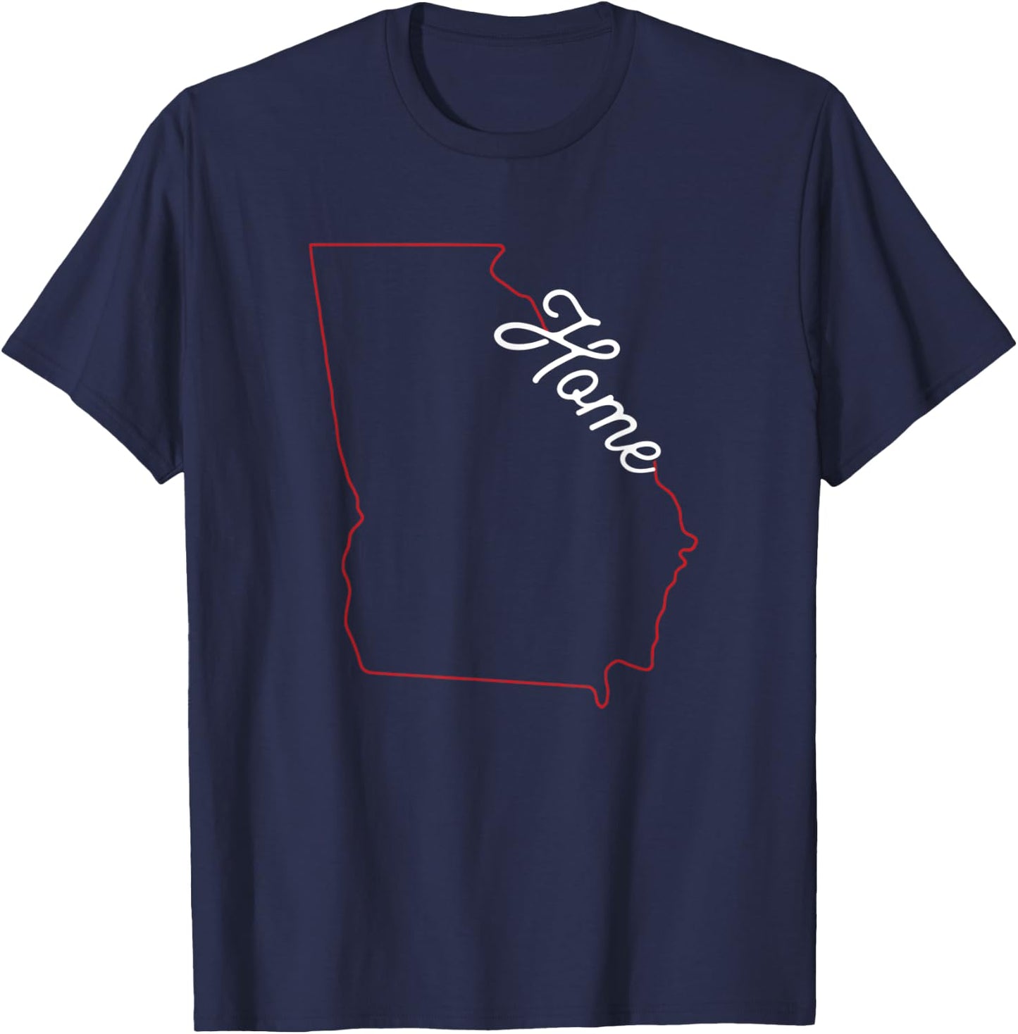 Georgia State Home Native Gift T-Shirt - T-Shirt | Navy