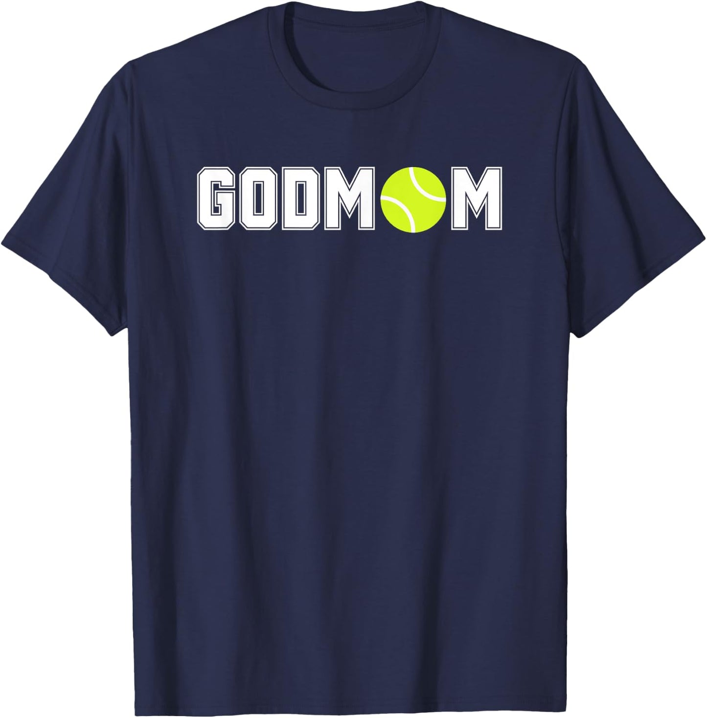 Tennis Godmom Godmother T-Shirt - T-Shirt | Navy