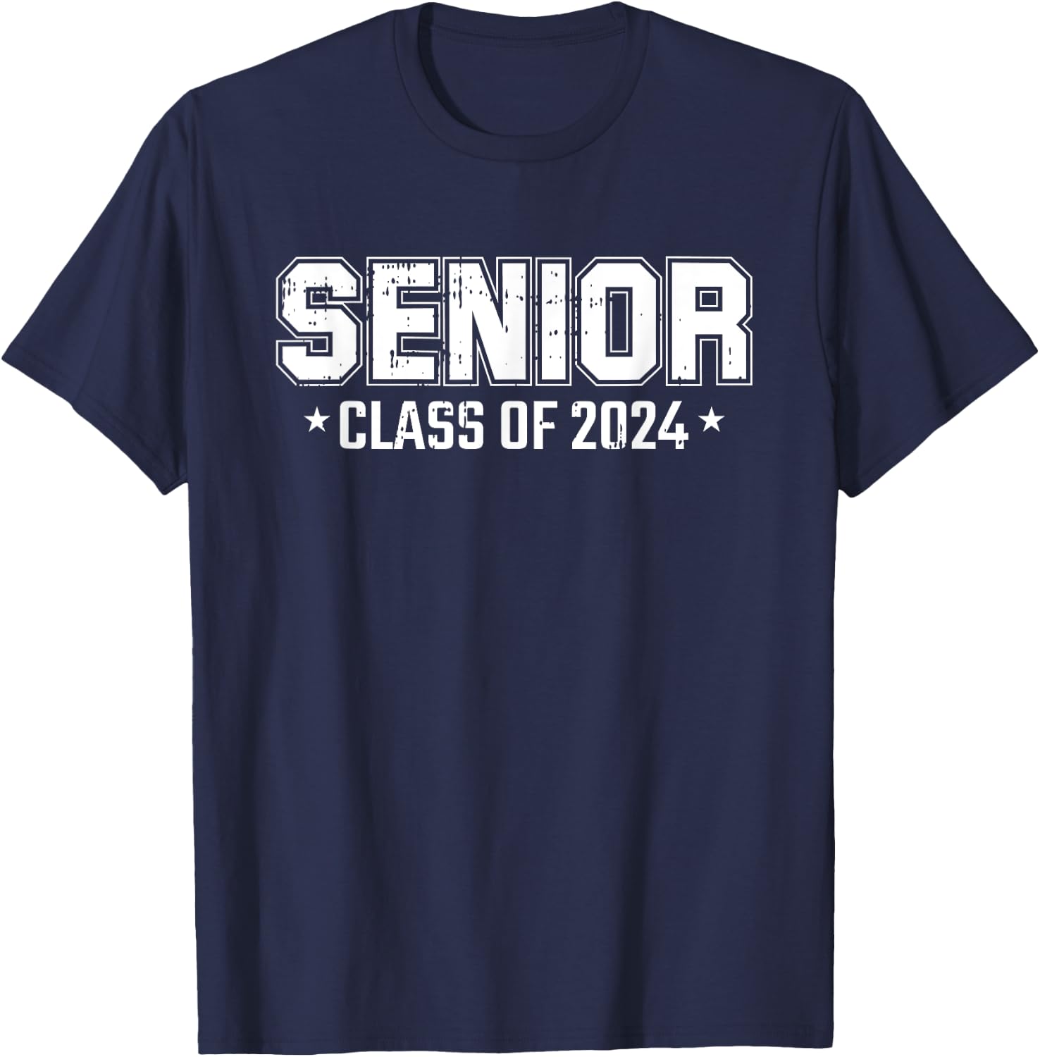 Class Of 2024 Senior Graduation High School College Graduate T-Shirt - T-Shirt | Navy