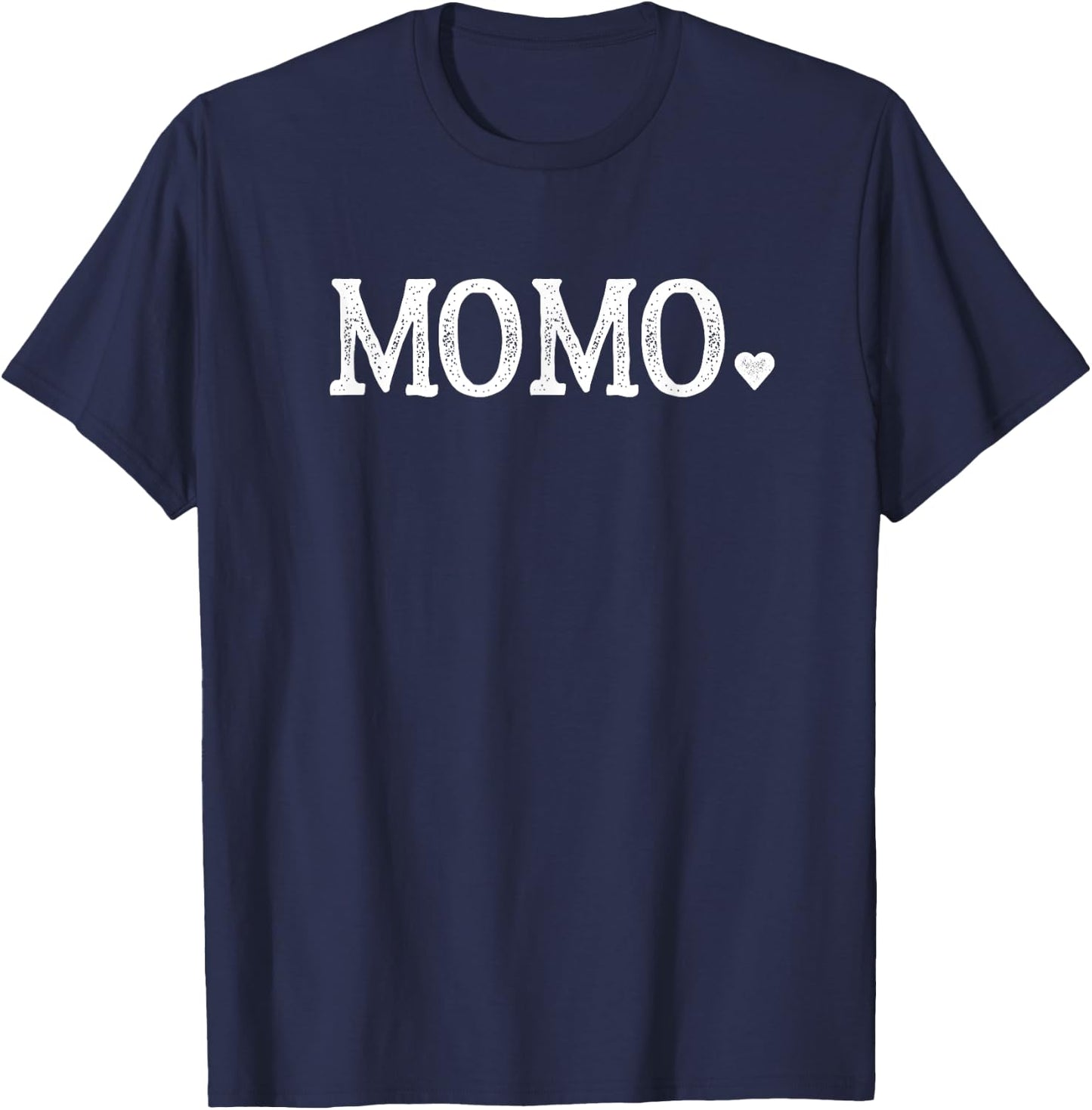 Momo Gifts Design with Heart Love Momo T-Shirt - T-Shirt | Navy